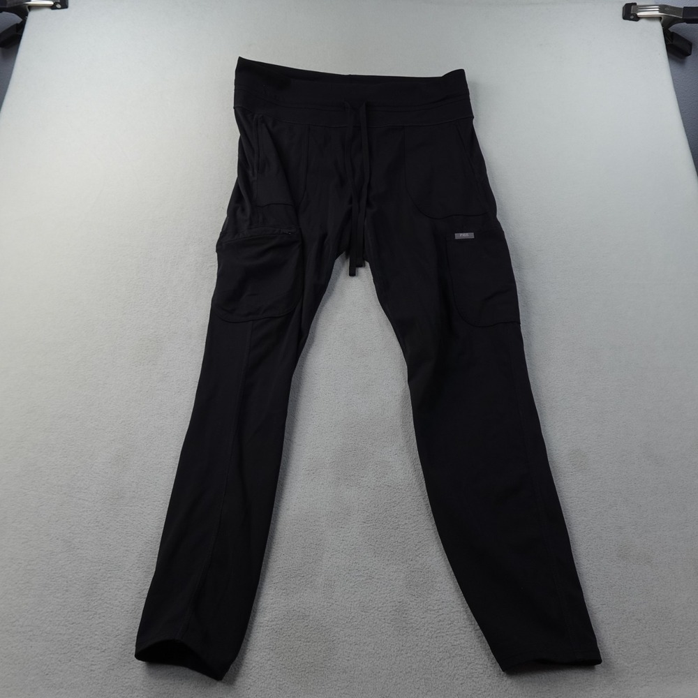 FIGS Leggings Womens XL Black Fitted Cargo Scrub Skinny Medical Nurse Pants